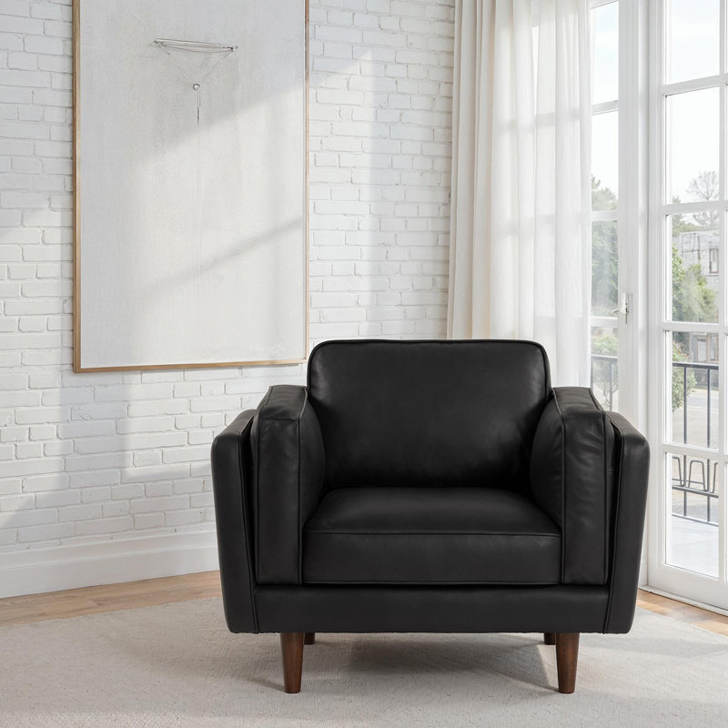 Brooklyn Accent Chair - Dark Brown, Black