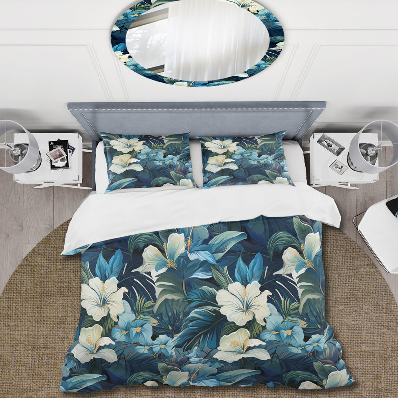 Ensemble de housse de couette Twilight Oasis, Housse de couette pour très grand lit et 2 très