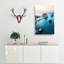The Rock Of Aphrodite Beach In Cyprus - Single Picture Frame Painting on Canvas-89189595-89189594