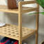 Bamboo Shoe Rack for Shoe Storage | Multi-Purpose  3-Tier Wooden Shoe Shelf L69 W28 H54.5 cm