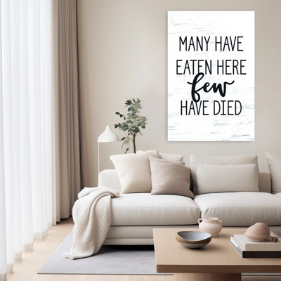 «Many Have Eaten Here», art mural moderne abstrait rustique