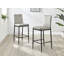 Kenesaw Luxury Breakfast Bar Stool in Quilted Design Velvet Leg - Modern Chic Kitchen-753626297-772275609