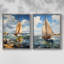 NAUTICAL Series CCCCXVII - Reproduction encadrée de qualité supérieure - prête à être accrochée - aucun clou requis - aucun clou requis-219663178-219663173