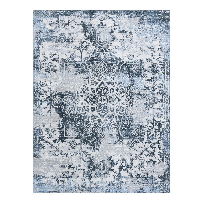 Massie Floral Indoor Rug, Rectangle 7'10" x 10'