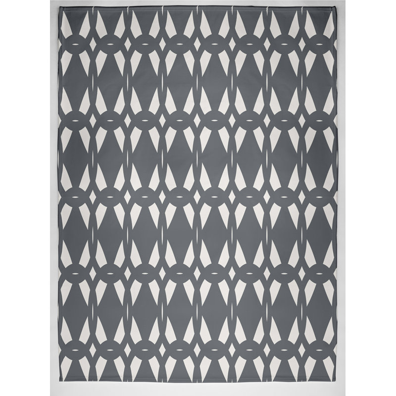 Jeté polaire, H 50 po x l 60 po x P 0,25 po, Gris