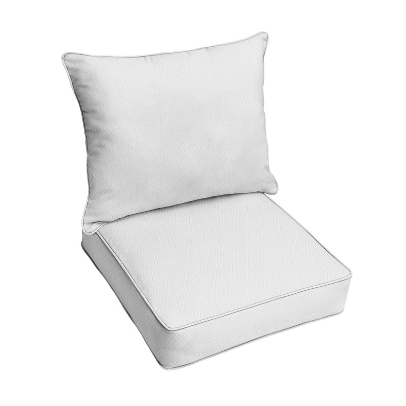 Ensemble de coussins et coussins Sunbrella, Brun clair, L 30 po x P 27 po