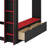 Full Size Wood Loft Bed With Desk,Drawers,Storage Compartments,Hanging Rod And RGB Lights-433192502