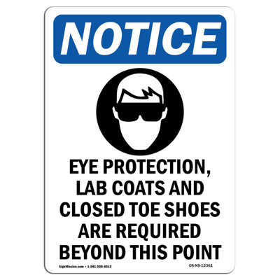Eye Protection Lab Sign