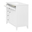 Meuble-lavabo de 36 po avec lavabo, panneau de fibres à densité moyenne moderne et bois d'hévéa avec 3 tiroirs et tablette réglable, meuble-lavabo autoportant pour le rangement et l'organisation de la salle de bain-254210490-254210491-254210492