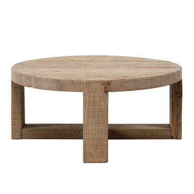 Solid Wood Round Coffee Table