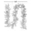 9' Trimmed Silver Garland 75 Warm Lights
