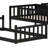 Triple Wood Bunk Bed, With Ladders, Guardrails Detachable Bunk Bed-856955200