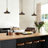Justyce 1 - Light Small Black/Brass Pendant
