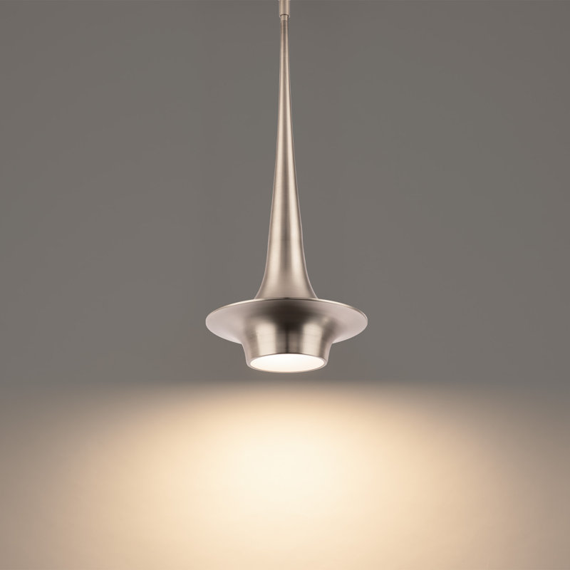 Hugo 1 - Light LED Pendant, Brushed Nickel