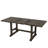 Premium Extendable Trestle Dining Table Set with Upholstered Seating