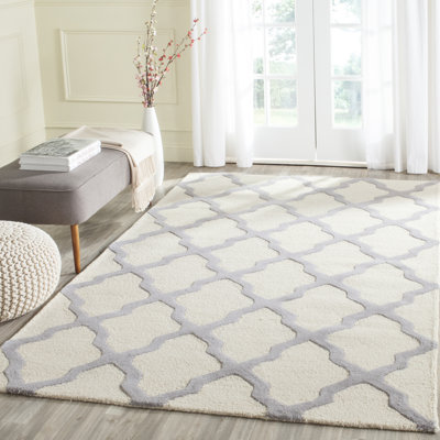 Darbonne Geometric Wool Hand Woven Area Rug