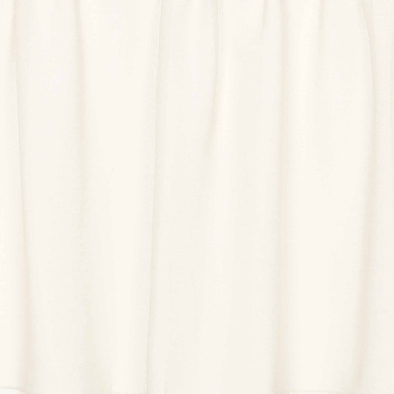 100% Cotton Sheer Curtain Pair, White