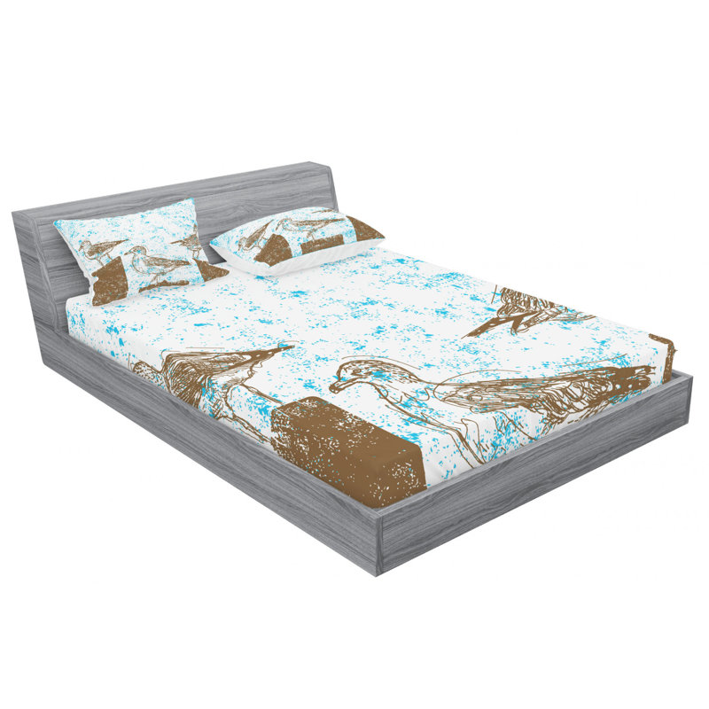 Microfiber Sheet Set, Queen Sheet Set with Fitted Sheet