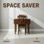 Three-piece Wooden Folding Leaf Dining Table Set With Two X-back Chairs-119039838