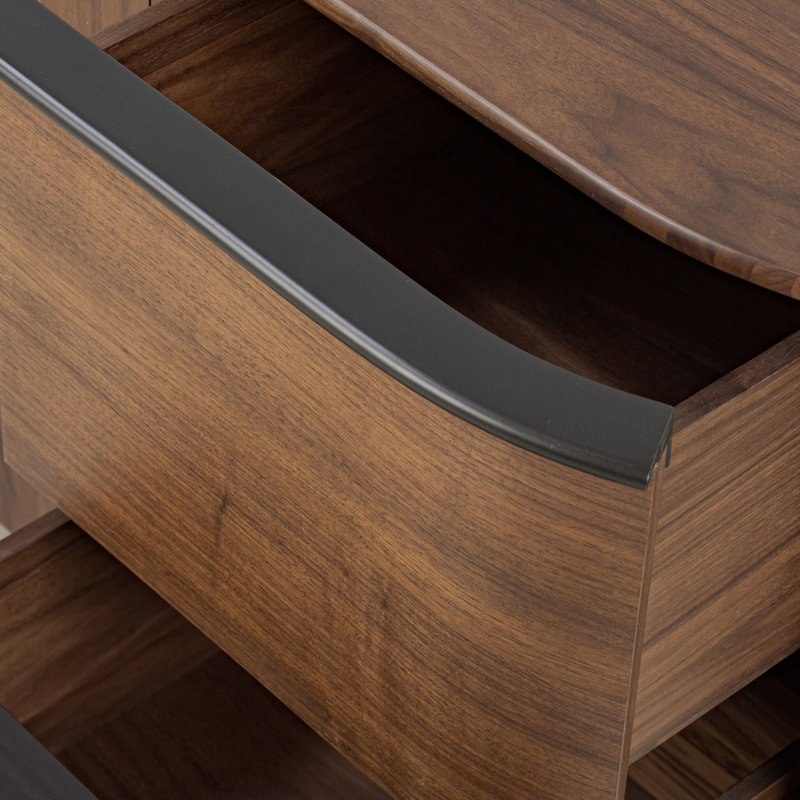 Theo Sideboard-Dark Brown Walnut Veneer