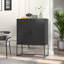 Buffet en métal, armoire de rangement moderne avec 2 tablettes, armoire d'appoint autoportante-770720896