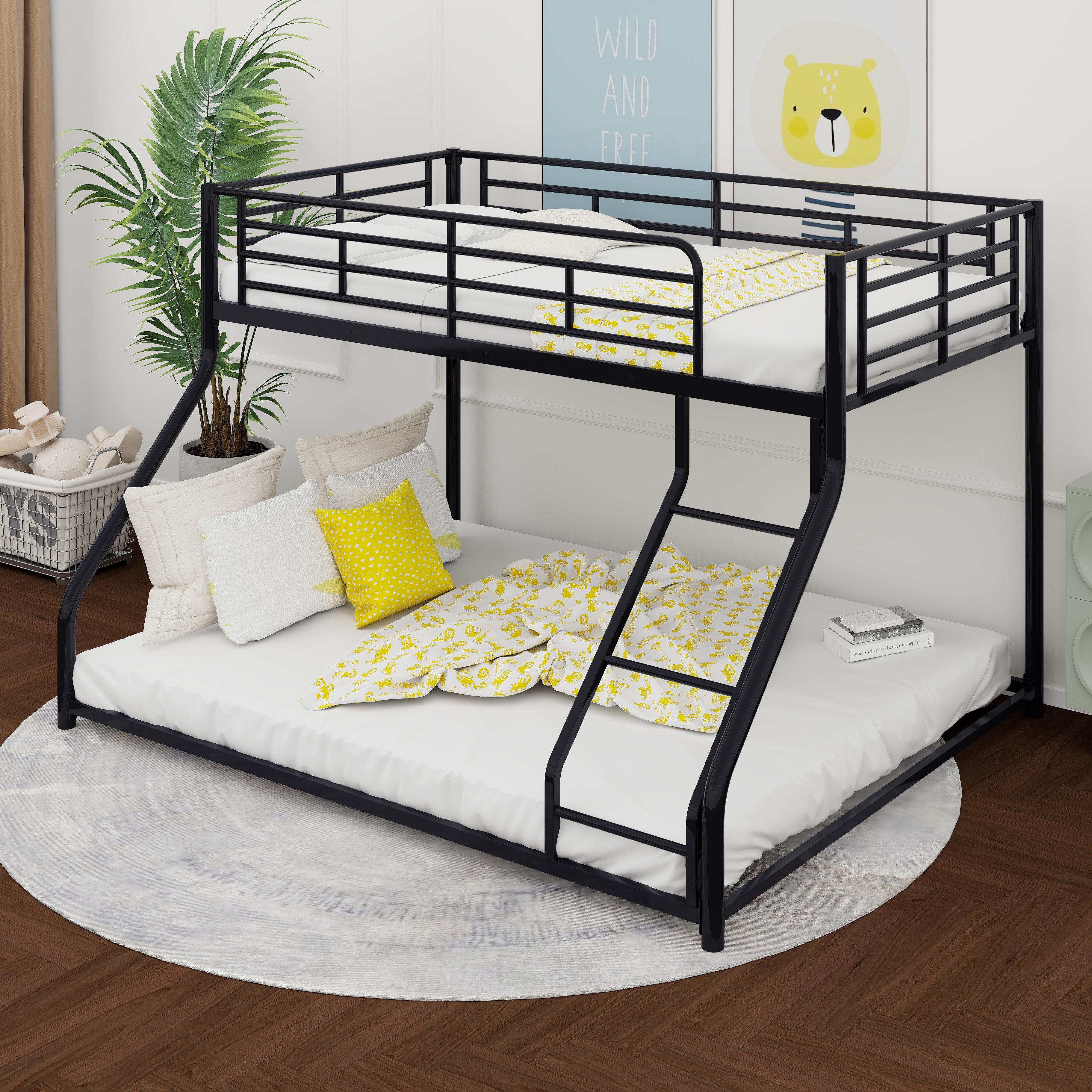 Twin xl over twin xl bunk online bed frame