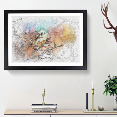 Autumn Leaves in Abstract - Picture Frame Graphic Art Print