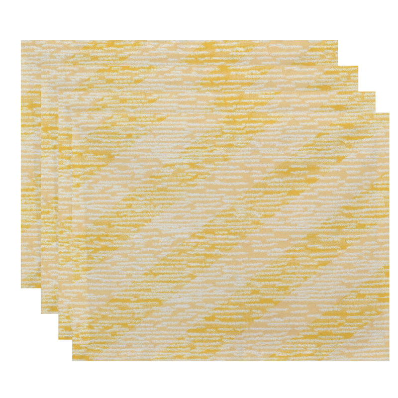 Ensemble de napperons 4 pièces Eastbourne, Jaune