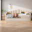 Lit de jour simple moderne avec lit gigogne réglable, revêtement en velours, poches de rangement pour la maison
