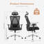 Chaise de bureau ergonomique Lajace-1639475747