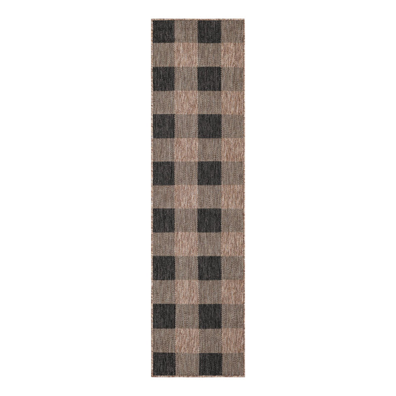 Tapis intérieur / extérieur Talih, Tapis de couloir 2 pi x 8 pi