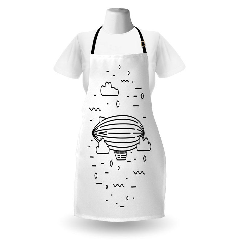 No Pattern Bib Apron