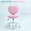 Mobilier de bureau personnel combinant une base en acier et un siège pivotant au design rose et robuste