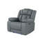 Fauteuil inclinable électrique gris avec DEL