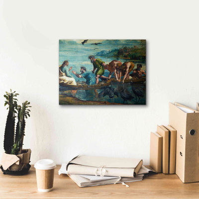 «The Miraculousray of Fishes» par Raphael, art mural sur toile