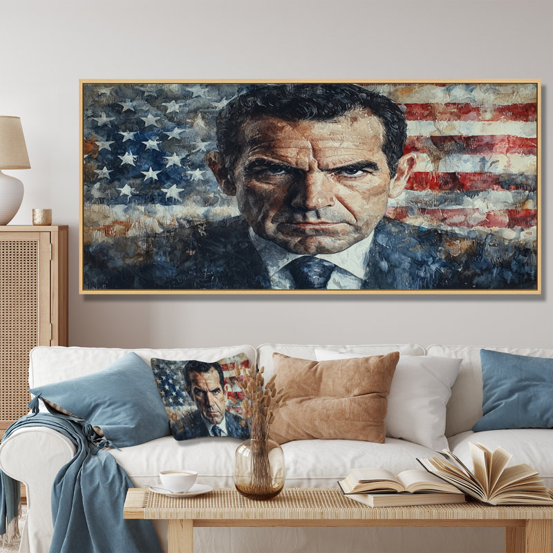 Steinar - Fashion Wall Art, H 28 po x l 60 po, Cadre flottant, Noir, noir, noir, noir