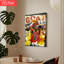 1 PC, art mural, affiches encadrées, art mural toile de chèvre de basketball par Michael Jordan LeBron-2005340551