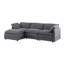 Canapé modulaire en forme de U 6 pièces avec repose-pieds amovible-695462336