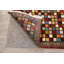 Tapis décoratif en laine de conception unique 3 pi 4 po x 4 pi 11 po noué à la main New Age Multicolore