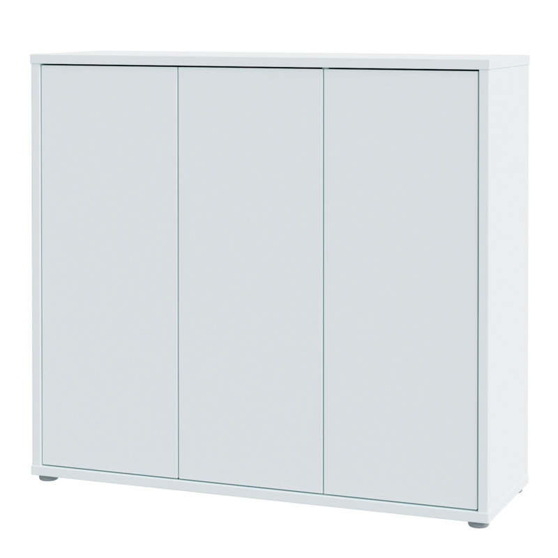 Rylon 12 Pair Shoe Storage Cabinet, Grey