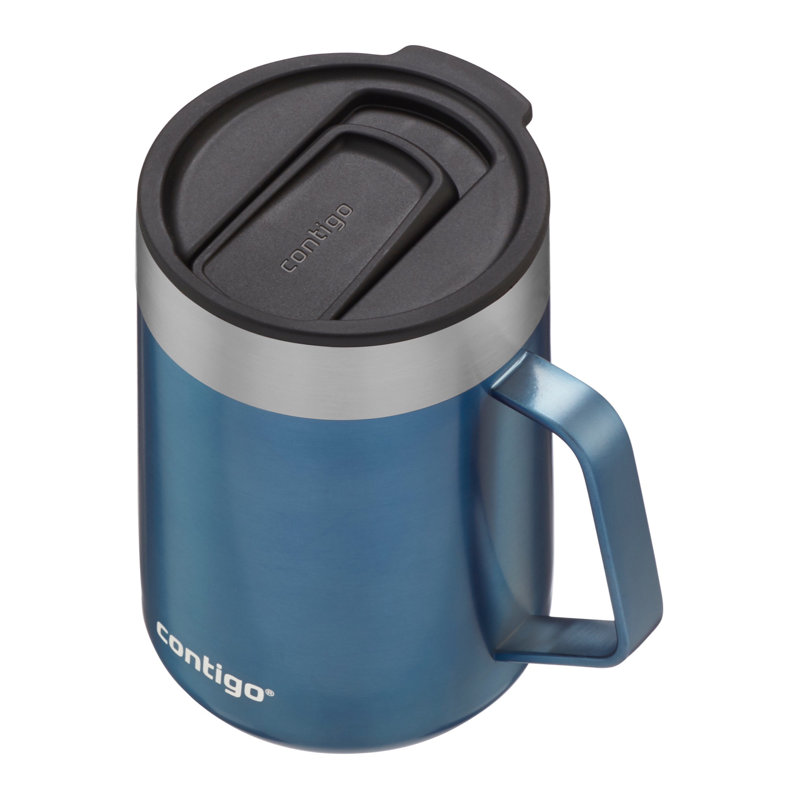 Contigo 14 fl. oz. Vacuum Insulated Stainless Steel Travel Mug with, Blue Corn