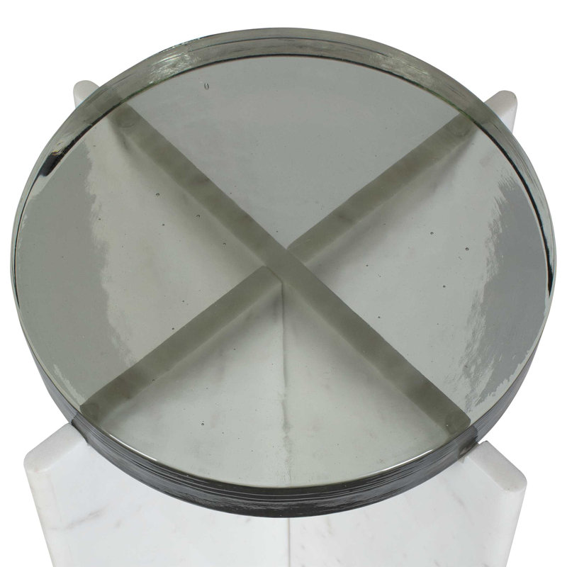 Uttermost Olina Marble Outdoor Accent Table