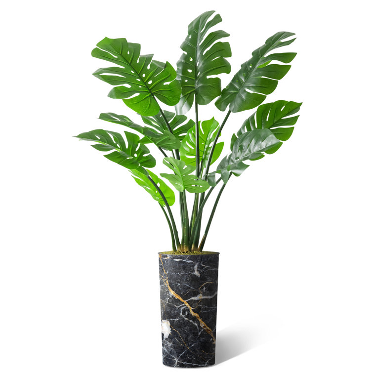 FOREVER LEAF 48 in. Artificial Monstera Artificial Plant for Home Decor  FL02105 - The Home Depot