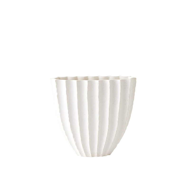 Earthenware Table Vase, 10" H x 10.63" W x 4.33" D