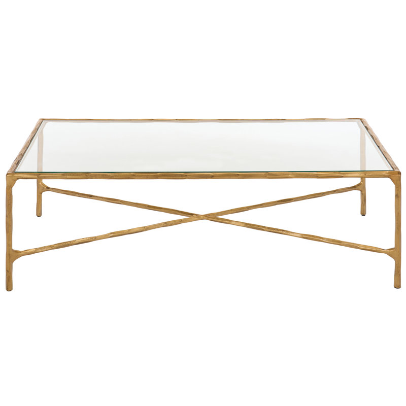 Table basse Evelynn, Laiton, Clair