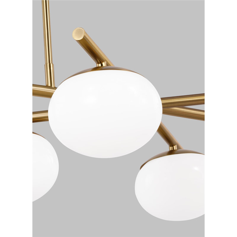 Grand lustre linéaire moderne Vibi, Laiton bruni
