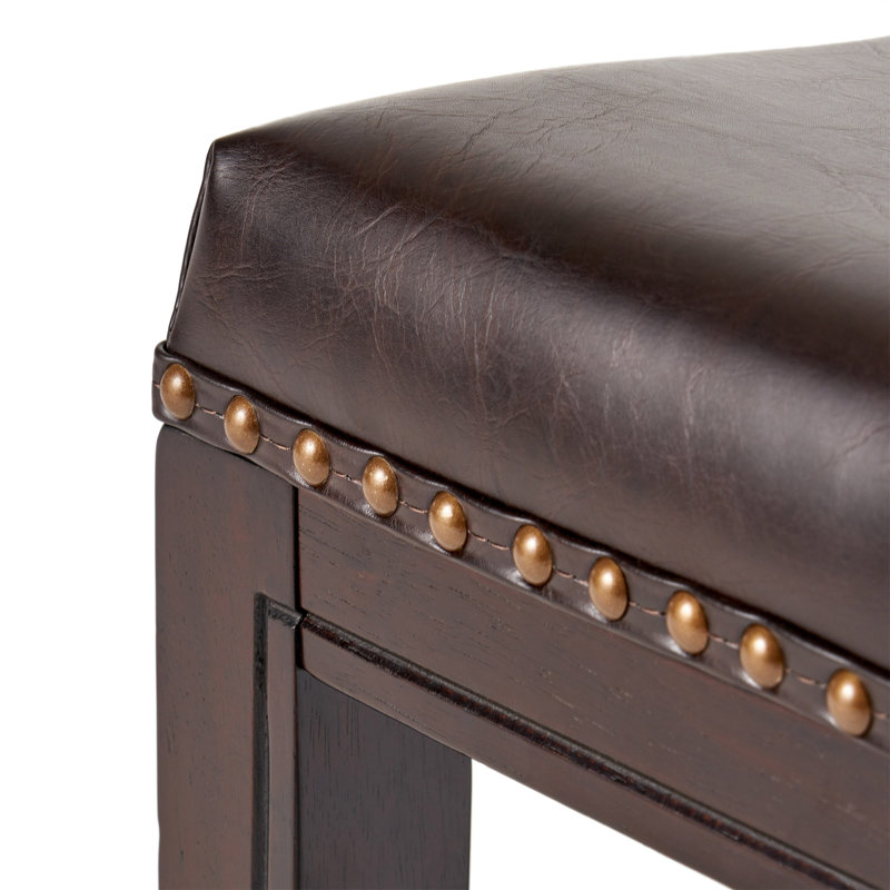 Solid + Manufactured Wood Accent Stool