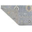 Hand Knotted Wool Area Rug in Silver