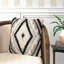 Cyan Geometric Wool Throw Pillow-606008603-617329945