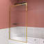 Porte de baignoire à cadre fixe avec verre cannelé l 33 po x H 58 po-98471652